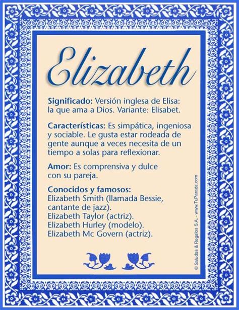 significado de elizabeth-1